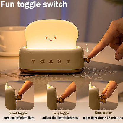 Creative LED Bread Maker Night Light Dimming Lamp