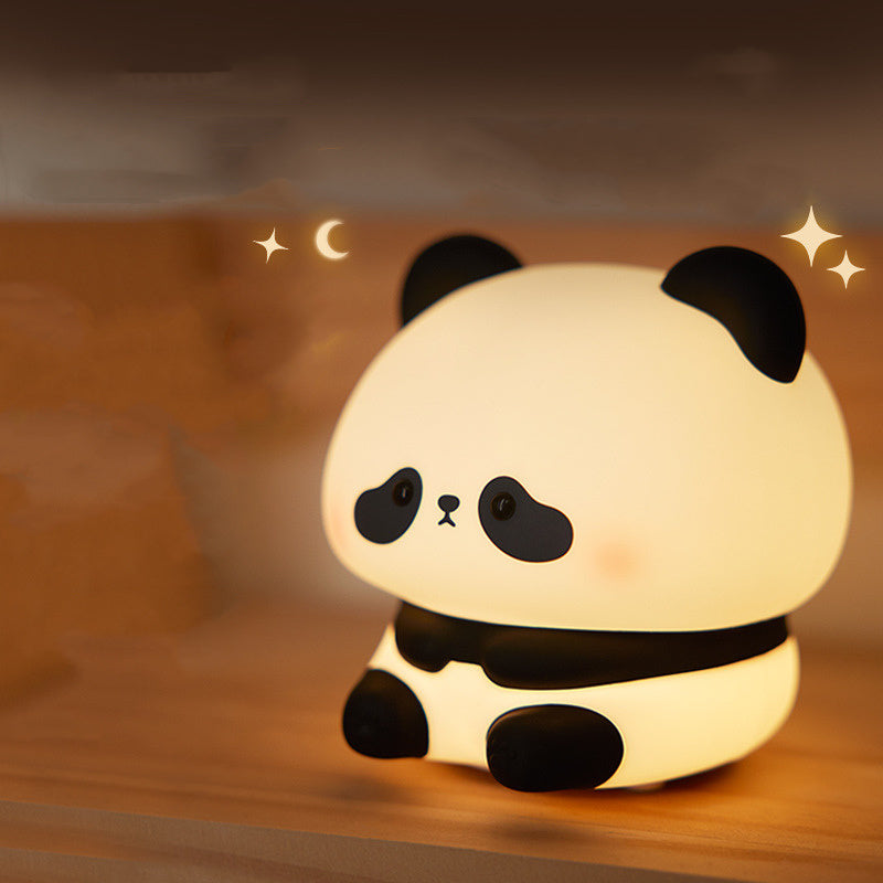 Panda Night Lights For Kids Cute Animal Silicone Lamp