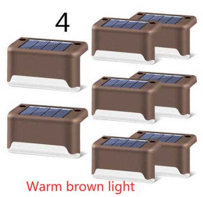 New Upgrade Waterproof LED Solar Fence Lamp Solar Deck Lights