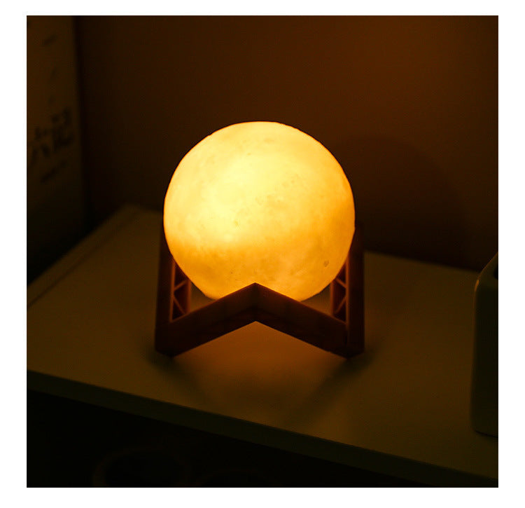 3D Print Rechargeable Moon Lamp LED Night Light