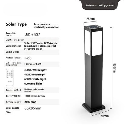 Solar Lawn Lights For Outdoor Courtyards