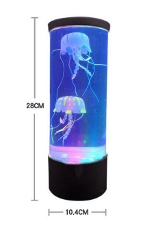 LED Jellyfish Night Light USB Charging Children Night Lamp Color Changing Relaxing Desktop Table LED Lamps Kids Christmas Gift