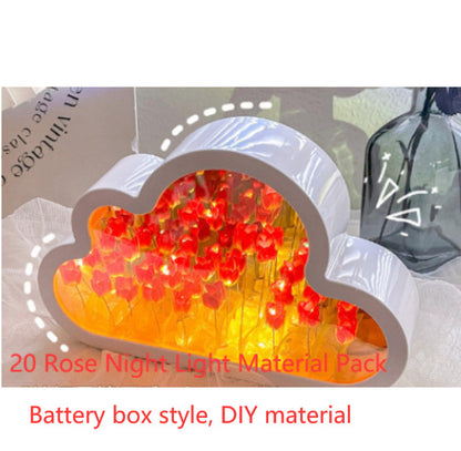 Tulip Night Lamp DIY Material Cloud Tulips Night Lamp Decorative