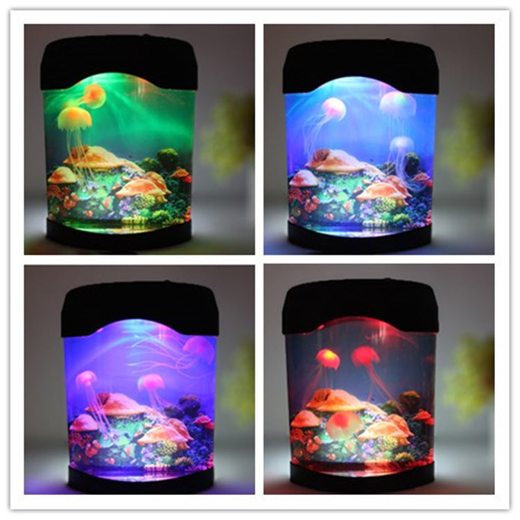 Jellyfish aquarium USB colorful lamp