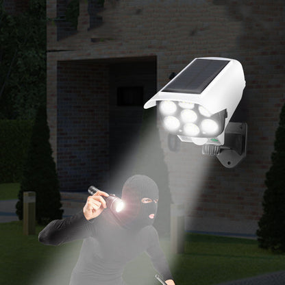 Simulation Surveillance Fake Camera Solar Sensor Wall Light