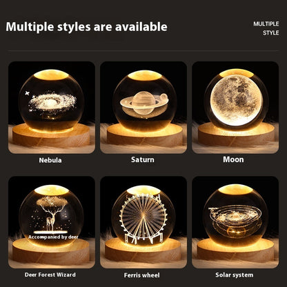 Luminous Crystal Ball Projection Ambience Light