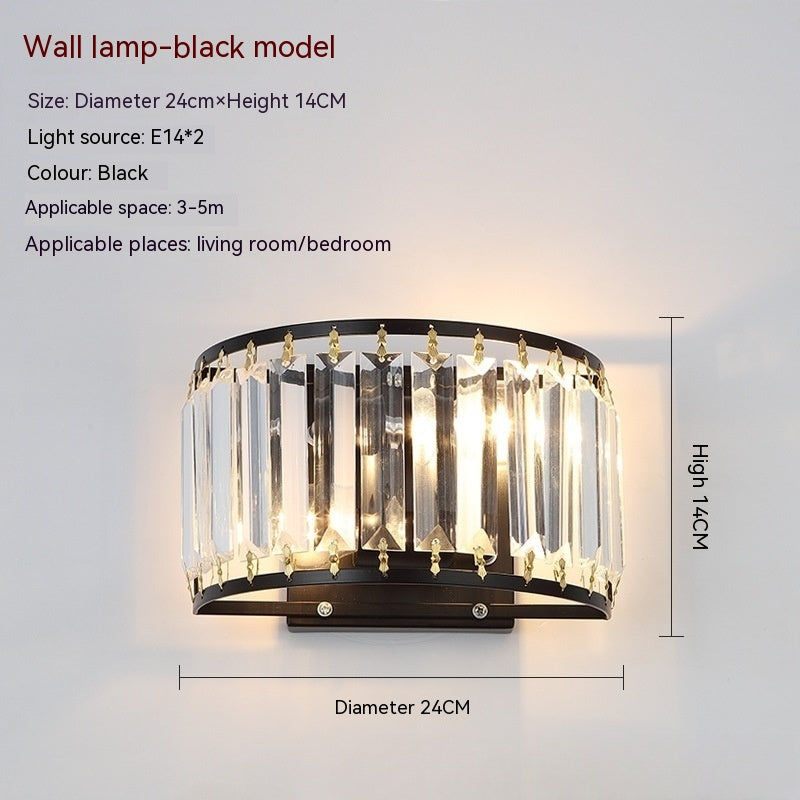 American Simple Crystal Wall Lamp