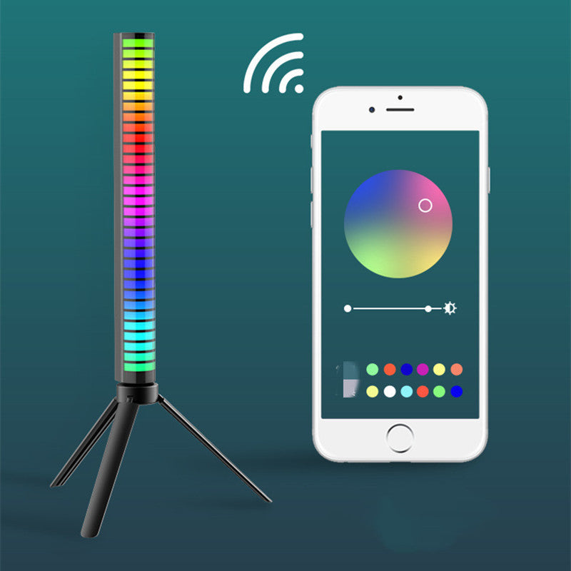 New Car Sound Control Light RGB Voice-Activated Music Rhythm