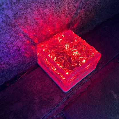 Solar Courtyard Ice Brick Lamp LED Ice Buried Atmosphere