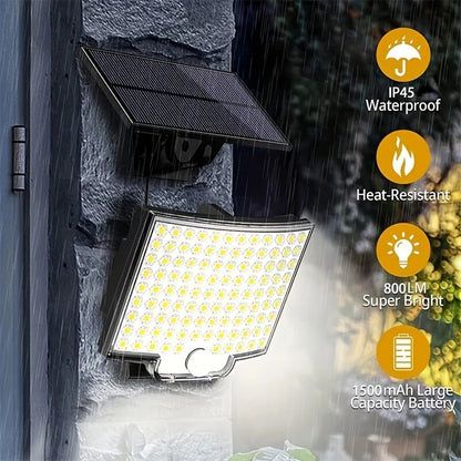 106LED Split Solar Light Outdoor Waterproof With Motion Sensor