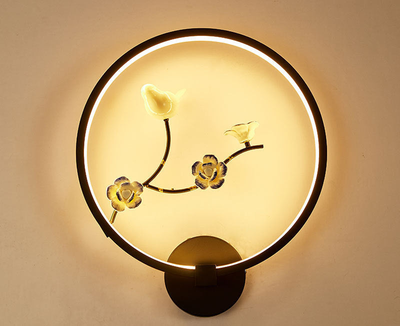 Simple Chinese Style Mural LED Wall Lamp