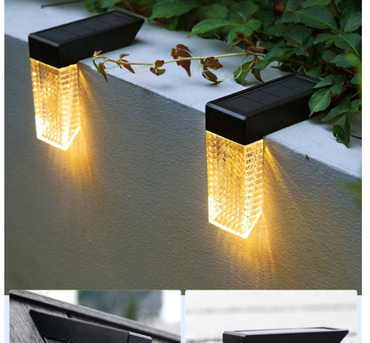 LED Solar Stairs Lights Outdoor Lighting Yard Decoration