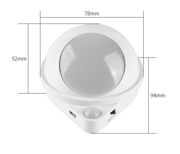 LED Smart Sensor Night Light 360 Degree Wall Lamp