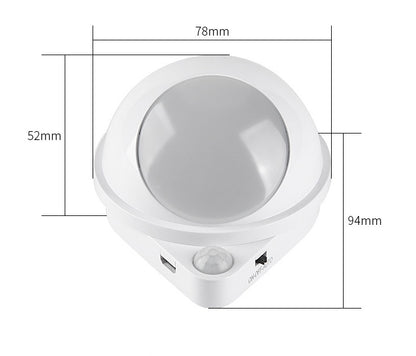 LED Smart Sensor Night Light 360 Degree Wall Lamp