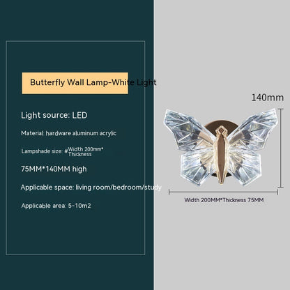 Butterfly Bedroom Decorative Lamp Wall Lamp