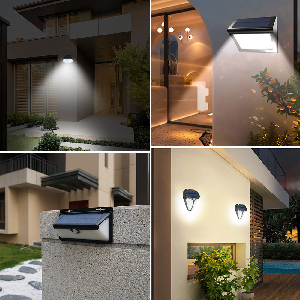 Outdoor Solar Courtyard Human Body Induction Wall Lamp