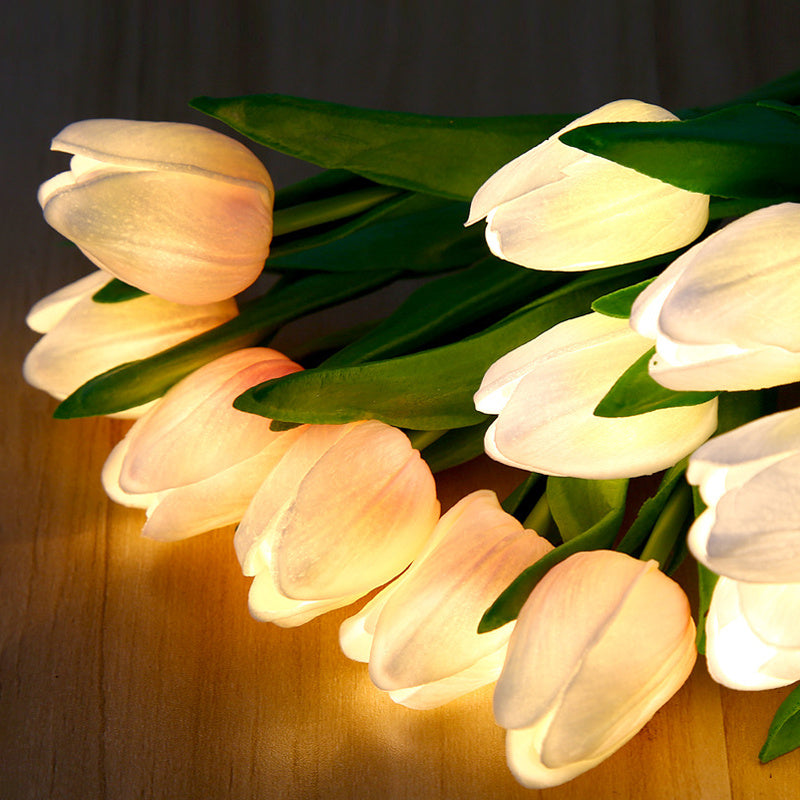 LED Tulip Flower Night Light Artificial Flowerpot Potted Plant