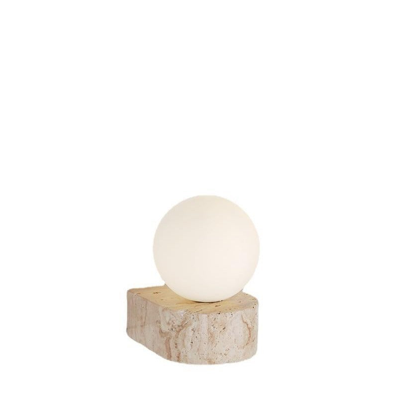 Yellow Cave Stone Cream Style Bedroom Bedside Wall Lamp