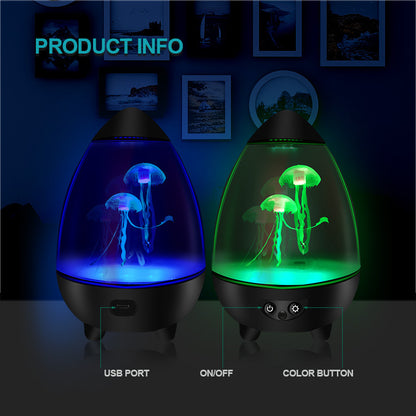 Jellyfish Lamp USB Powered Silent Small Night Light Creative Decoration