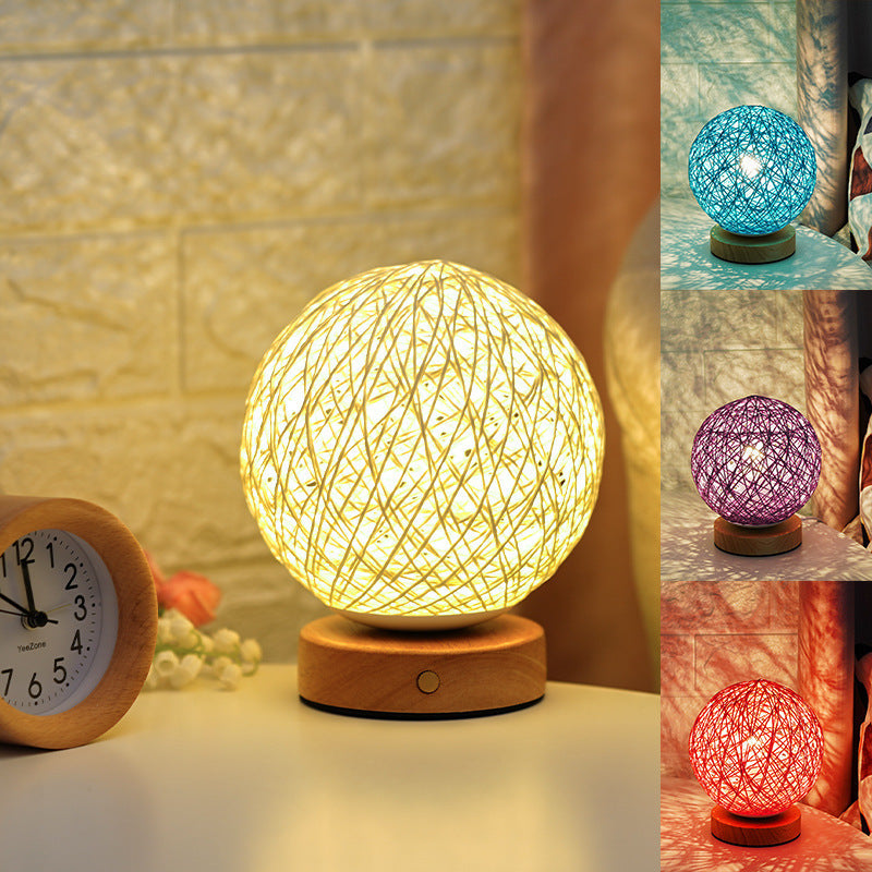 Sepak Takraw LED Night Light Creative Starry Sky Bedside