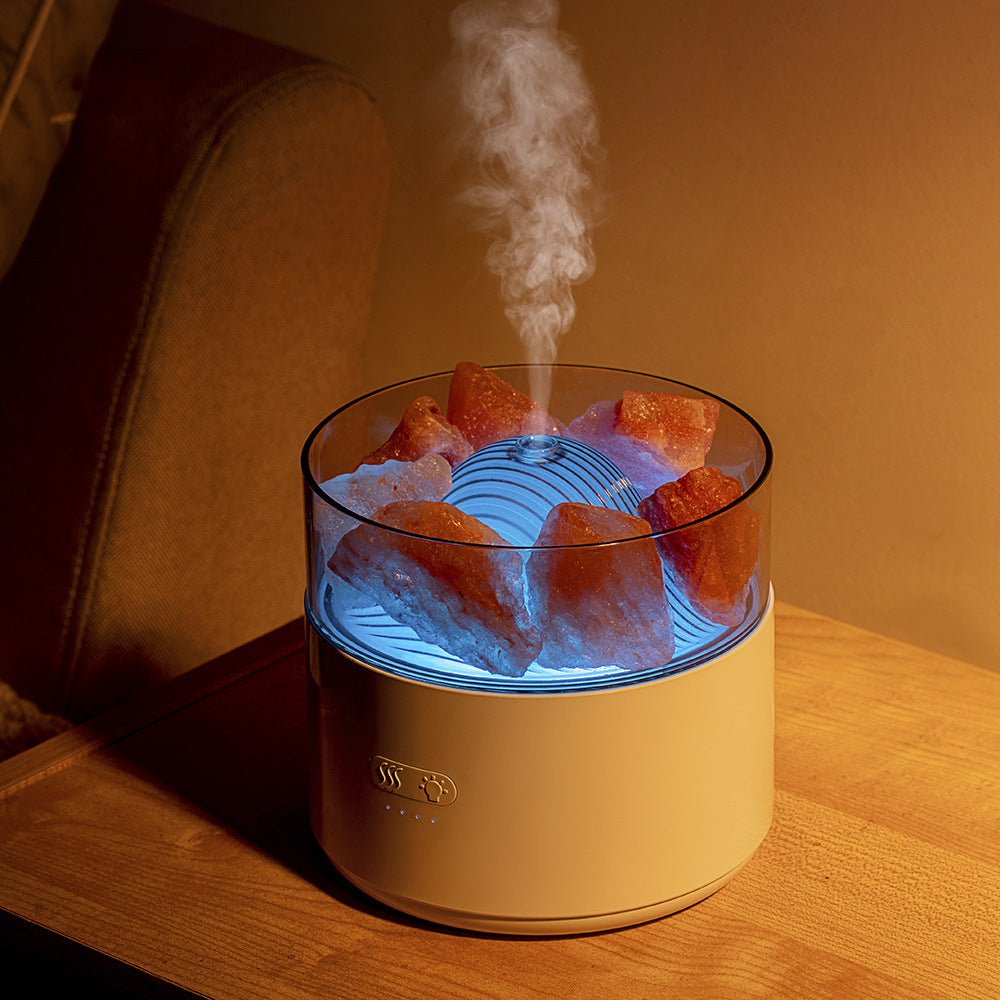 Cool-Mist Impeller Air Humidifier Crystal Salt Diffuser