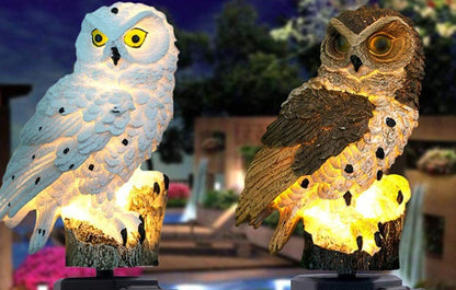 Solar Owl Garden Light Outdoor LED Lawn Lamp For Garden