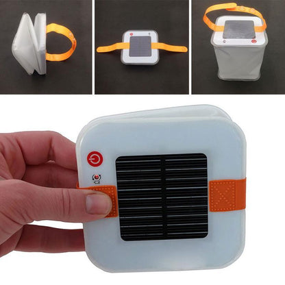 LED Lantern Solar Collapsible Camp Flashlight Torch Light