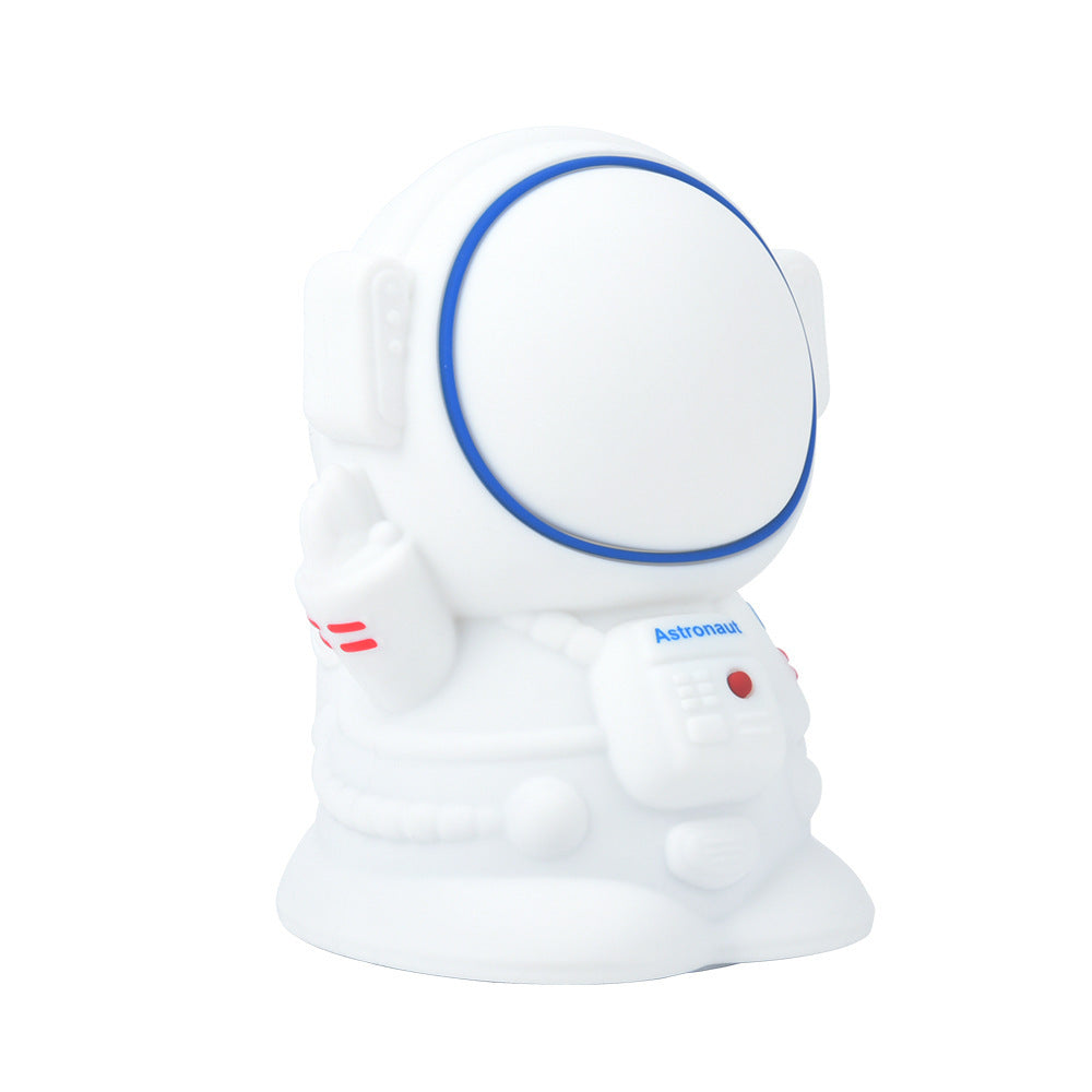 USB Charging Racket Silicone New Creative Astronaut Table Lamp