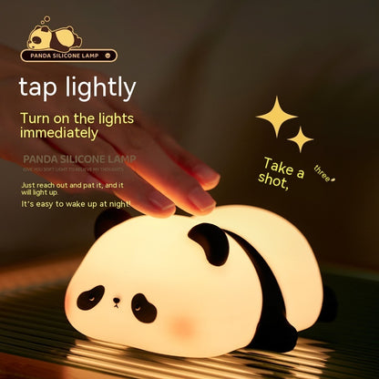 Panda Night Lights For Kids Cute Animal Silicone Lamp