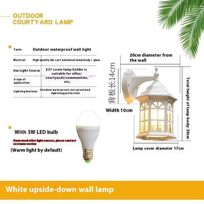 Lwz European Pastoral Style Outdoor Wall Lamp