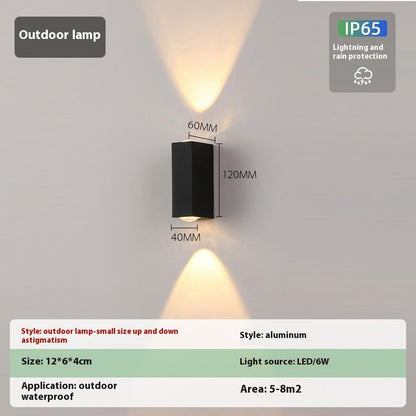 Simple Outdoor Waterproof Led Wall Lamp Creative Aisle