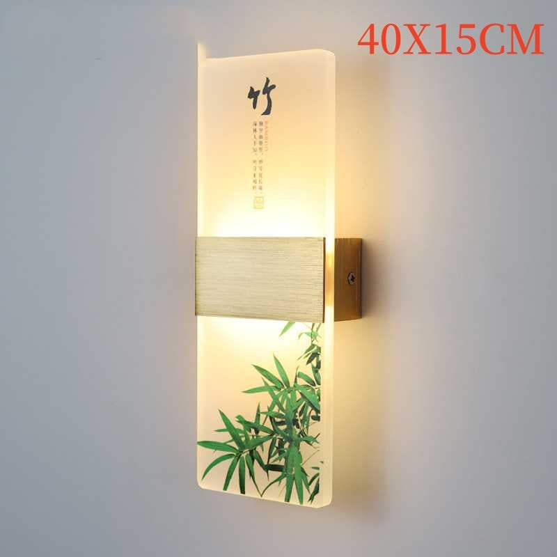 Plum, Orchid, Bamboo, Chrysanthemum LED Bedside Lamp