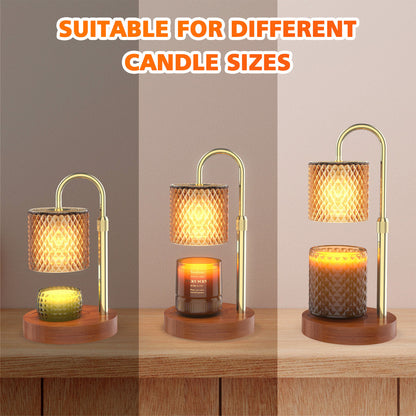 RAINBEAN Candle Warmer Lamp Adjustable Height Electric  Light