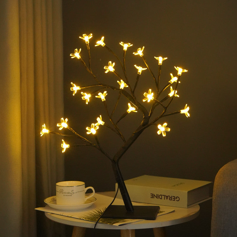 Fiber Optic Flower Room Decoration Gift Night Light