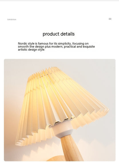 Modern Minimalist LED Pleated Umbrella Wall Lamp