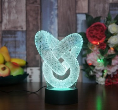 New and strange 3D night light touch colorful lamp