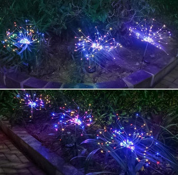 New Ground Plug Solar Fireworks Light LED Light