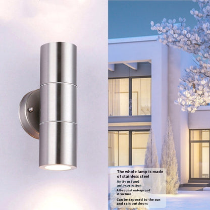 Creative Stainless Steel LED Luminous Outdoor Wall Lamp