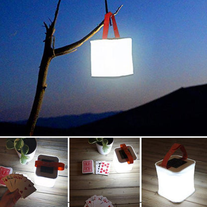 LED Lantern Solar Collapsible Camp Flashlight Torch Light