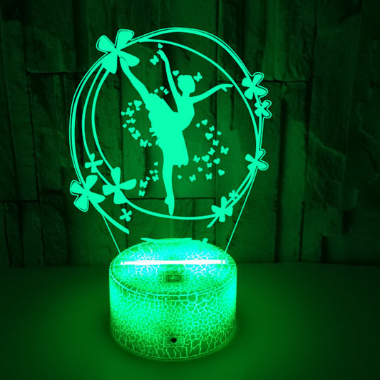 Foreign Trade Ballet Colorful Touch LED Table Lamp