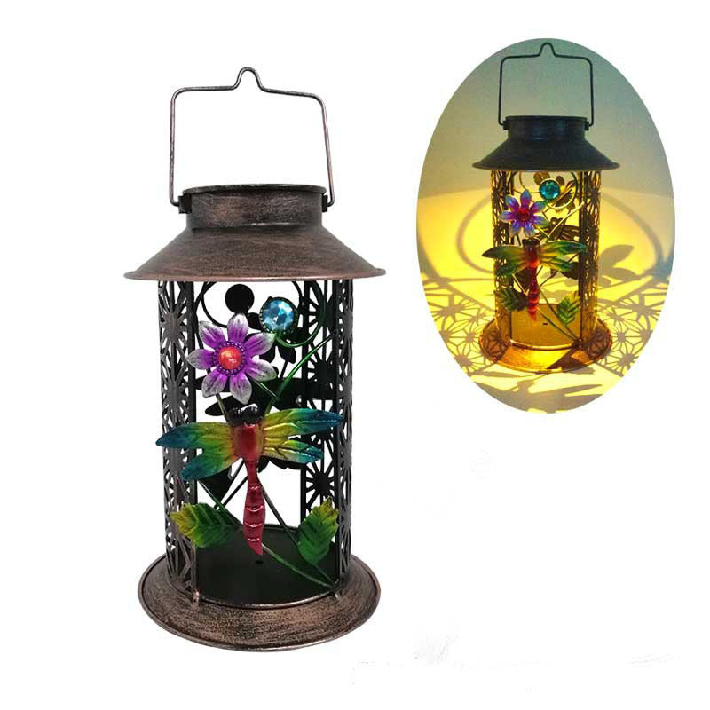 Iron Solar Lights LED Garden Lamp Table Lamp Solar Lantern