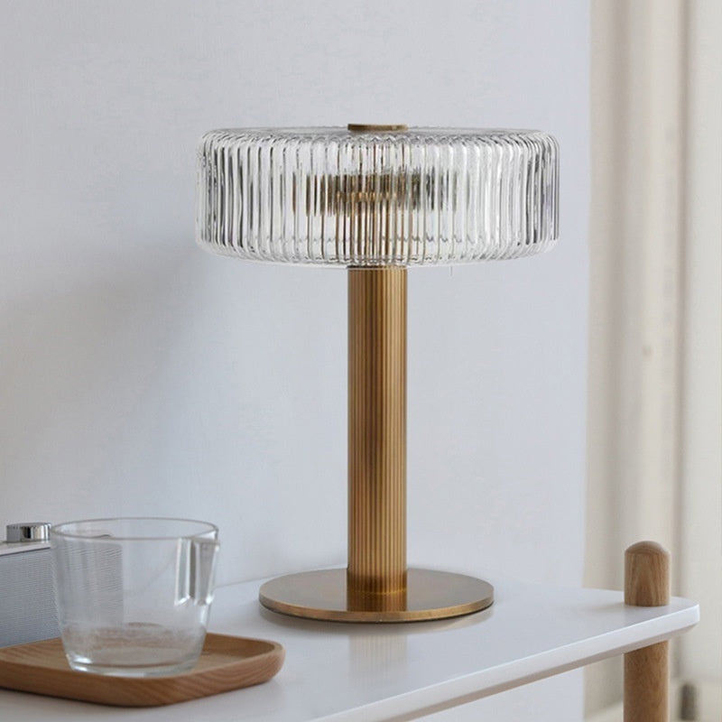 Light Luxury Glass Bedside Lamp