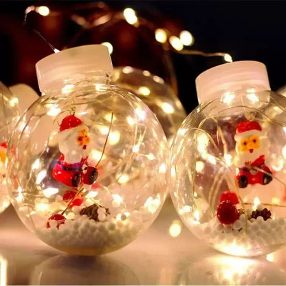 LED Christmas Curtain Lamp Fairy Snowman Wishing Ball Lamp