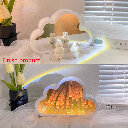 Tulip Night Lamp DIY Material Cloud Tulips Night Lamp Decorative
