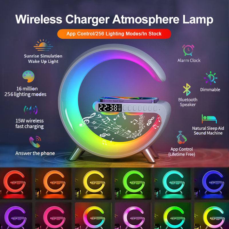 New Intelligent G Shaped LED Lamp Bluetooth Speake Wireless Lamp