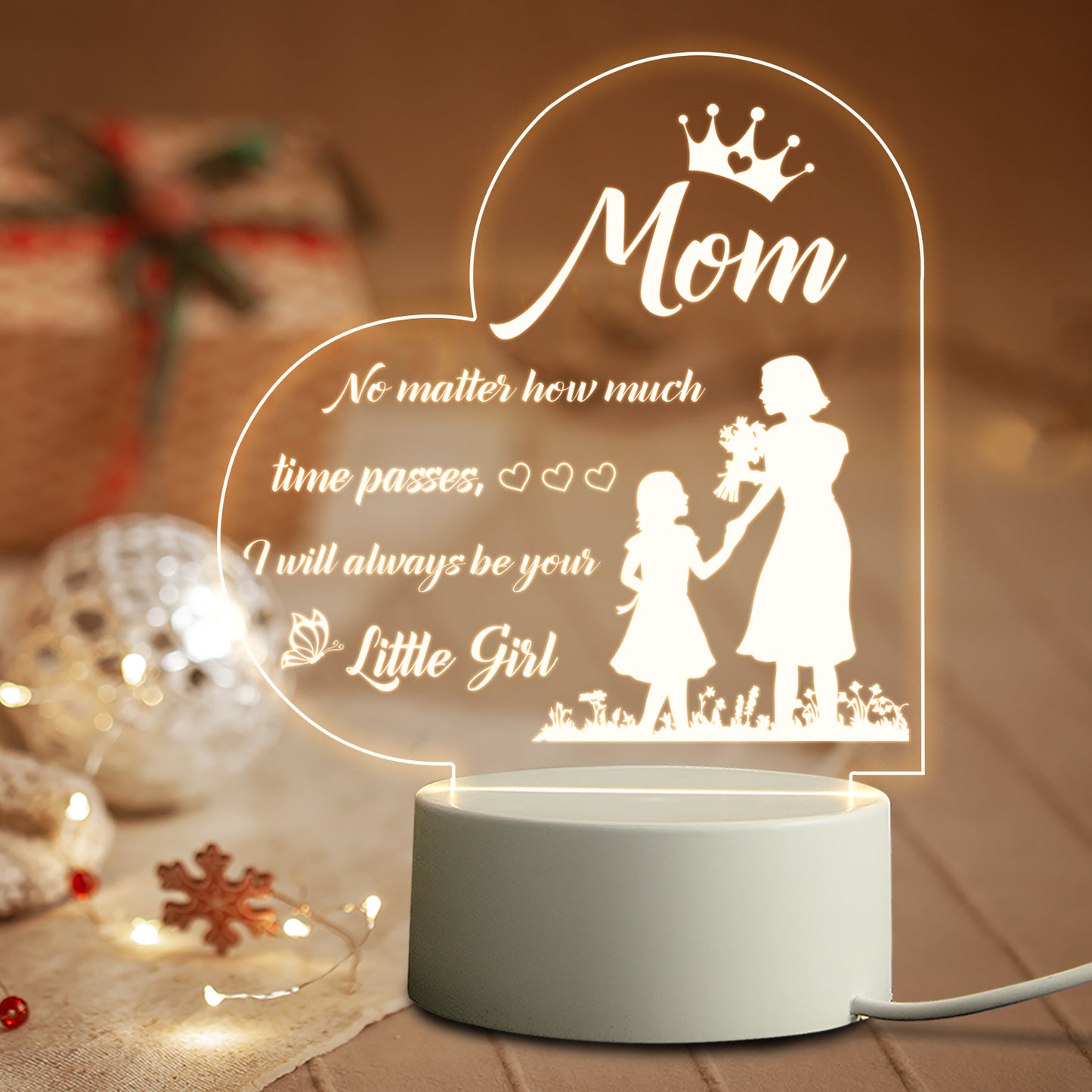 Mother's Day Birthday Personalized Decoration Bedside Table Lamp Unique Gift For Mom