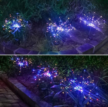 New Ground Plug Solar Fireworks Light LED Light