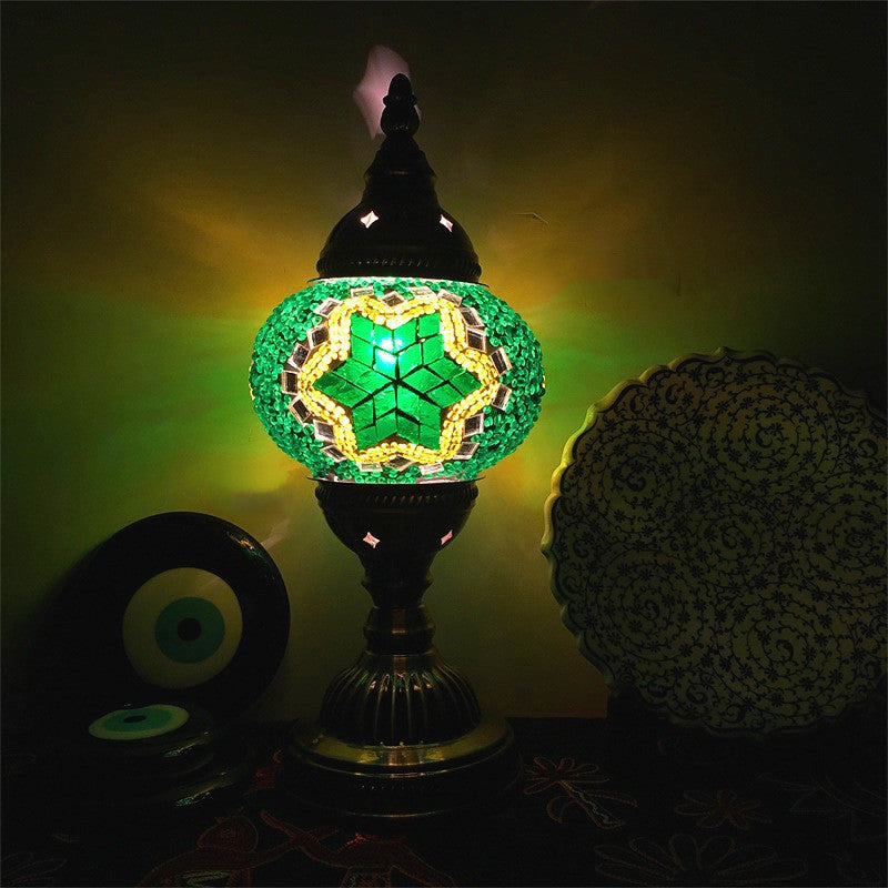 New Style Turkish Mosaic Table Lamp Vintage Art