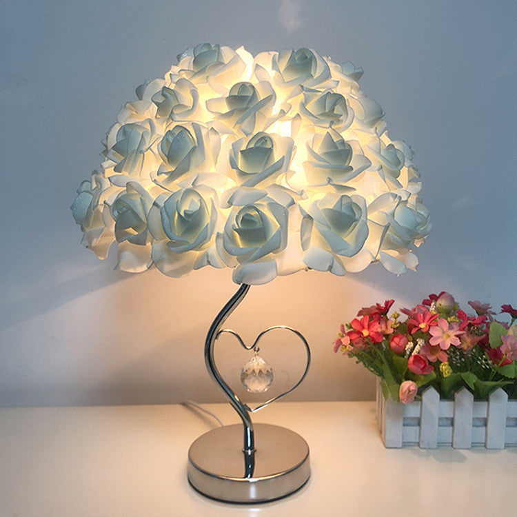 Wedding Decoration Lamp 220V Bedside Desk Roses  Lamp Flower Light