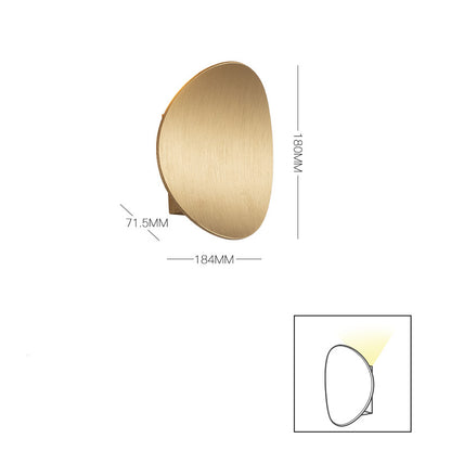 Wall Lamp LED Simple Round White Balcony Background Wall Lamp